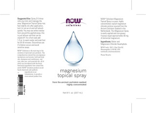 NOW Magnesium Topical Spray 227 мл