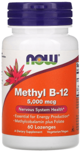 NOW Methyl B-12 5000 mcg 60 жев табл NOW Methyl B-12 5000 mcg 60 жев табл