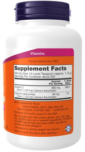 NOW Calcium Ascorbate 8 oz 227 гр