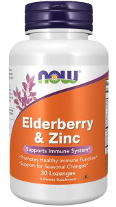 NOW Elderberry & Zinc 30 жев табл NOW Elderberry & Zinc 30 жев табл