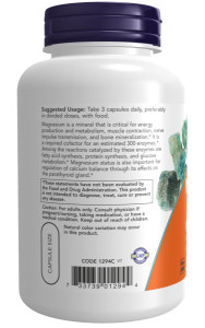 NOW Magnesium Citrate 400 mg 120 капс NOW Magnesium Citrate 400 mg 120 капс