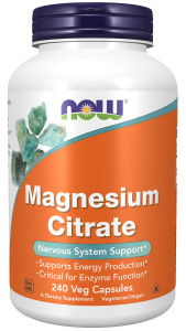 NOW Magnesium Citrate 400 mg 240 капс
