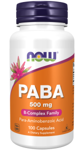 NOW PABA B-10 500 mg 100 капс NOW PABA B-10 500 mg 100 капс