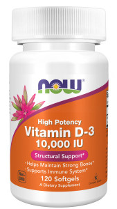 NOW Vitamin D3 10,000 IU 120 капс NOW Vitamin D3 10,000 IU 120 капс