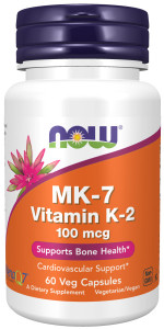 NOW MK-7 Vitamin K-2 100 мкг 60 капс
