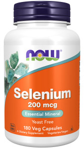 NOW Selenium 200 мкг 180 капс