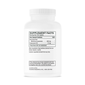 Thorne Research Red Yeast Rice + CoQ10 120 капс Thorne Research Red Yeast Rice + CoQ10 120 капс
