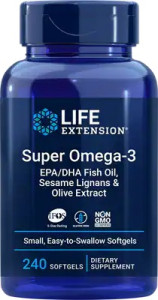 Life Extension Super Omega-3 Fish Oil Sesame Lignans & Olive Extract 240 софтгель Life Extension Super Omega-3 Fish Oil Sesame Lignans & Olive Extract 240 софтгель