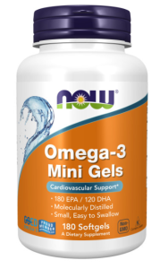NOW Omega-3 Mini Gels 180 капс NOW Omega-3 Mini Gels 180 капс