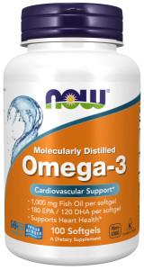 NOW Omega-3 1000 мг (30%) 100 капс NOW Omega-3 1000 мг (30%) 100 капс