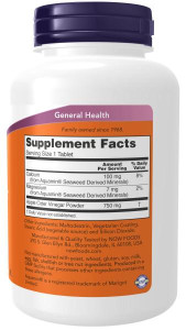 NOW Apple Cider Vinegar 750 мг 180 табл