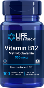 Life Extension Vitamin B-12 Methylcobalamin 500 мкг 100 жев табл