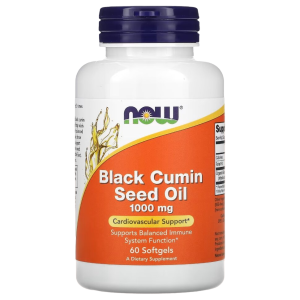 NOW Black Cumin Seed Oil 1000 mg 60 капс NOW Black Cumin Seed Oil 1000 mg 60 капс