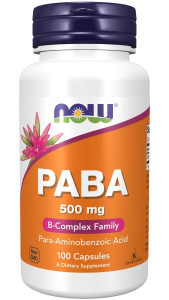 NOW PABA B-10 500 mg 100 капс NOW PABA B-10 500 mg 100 капс