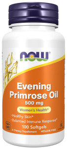 NOW Evening Primrose Oil 500 mg 100 Softgels