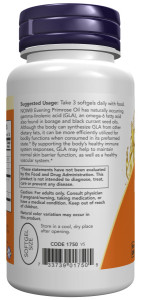 NOW Evening Primrose Oil 500 mg 100 Softgels
