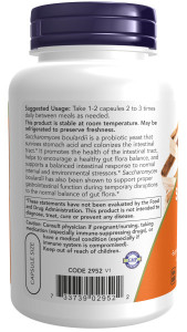 NOW Saccharomyces Boulardi 120 капс