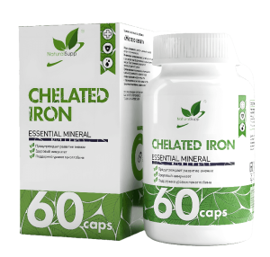 NaturalSupp Chelated Iron 60 капс