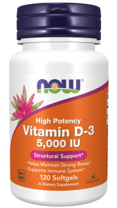 NOW Vitamin D3 5000 120 капс NOW Vitamin D3 5000 120 капс