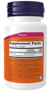 NOW Vitamin D3 5000 120 капс NOW Vitamin D3 5000 120 капс