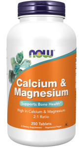 NOW Magnesium & Calcium 2:1 Ratio 250 табл