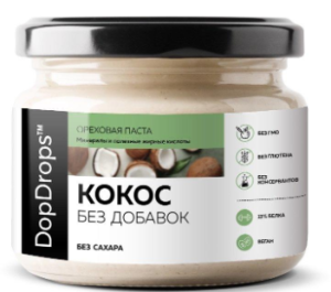 DopDrops Кокосовая Паста Без Добавок 1 000 гр