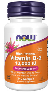 NOW Vitamin D3 10,000 IU 240 капс