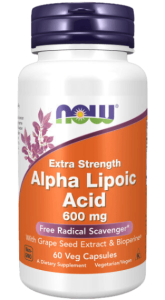 NOW Alpha Lipoic Acid 600 мг 120 капс NOW Alpha Lipoic Acid 600 мг 120 капс