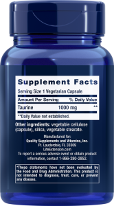 Life Extension Taurine 1000 мг 90 капс Life Extension Taurine 1000 мг 90 капс