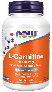 NOW L - Carnitine Tartrate 1000 мг 50 табл NOW L - Carnitine Tartrate 1000 мг 50 табл