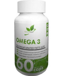 NaturalSupp Омега 3 с витамином Е 60 капс NaturalSupp Омега 3 с витамином Е 60 капс