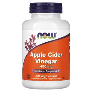 NOW Apple Cider Vinegar 450 мг 180 капс NOW Apple Cider Vinegar 450 мг 180 капс