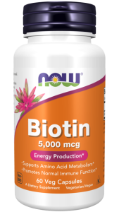 NOW Biotin 5000 мкг 60 капс