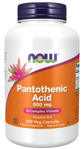 NOW Pantothenic Acid 500 мг 250 капс NOW Pantothenic Acid 500 мг 250 капс