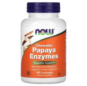 NOW Papaya Enzymes 180 жев табл