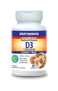 Enzymedica Vitamin D3+K2 60 капс