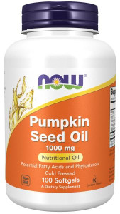 NOW Pumpkin Seed Oil 1000 мг 100 капс NOW Pumpkin Seed Oil 1000 мг 100 капс