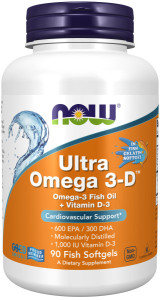 NOW Ultra Omega 3-D 90 капс NOW Ultra Omega 3-D 90 капс