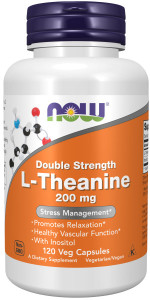 NOW L-Theanine 200 мг 120 капс NOW L-Theanine 200 мг 120 капс