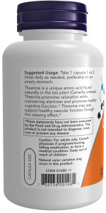 NOW L-Theanine 200 мг 120 капс NOW L-Theanine 200 мг 120 капс