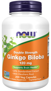 NOW Ginkgo Biloba 120 мг 200 капс NOW Ginkgo Biloba 120 мг 200 капс