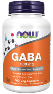 NOW GABA 500 мг 100 вег капс