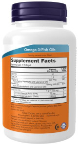 NOW Cod Liver Oil 1000 mg 90 капс NOW Cod Liver Oil 1000 mg 90 капс