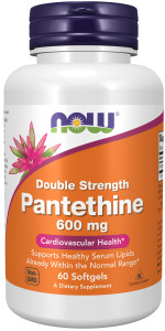 NOW Pantethine 600 мг 60 софтг капс NOW Pantethine 600 мг 60 софтг капс