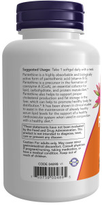 NOW Pantethine 600 мг 60 софтг капс NOW Pantethine 600 мг 60 софтг капс