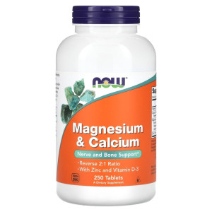 NOW Magnesium & Calcium 2:1 Ratio 250 табл