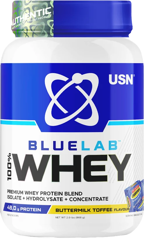 USN BlueLab 100% Whey, вкус «Сливочные ириски»