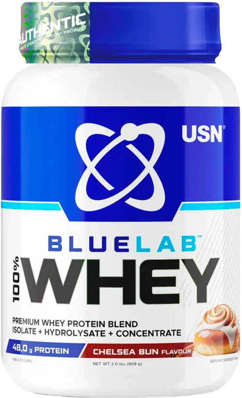 USN BlueLab 100% Whey, вкус «Булочка «Челси»»