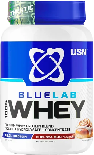 USN BlueLab 100% Whey, вкус «Булочка «Челси»»