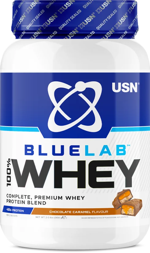 USN BlueLab 100% Whey, вкус «Карамель-шоколад»